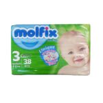 پوشک مولفیکس سایز ۳ مخصوص کودکان 4 تا 9 کیلوگرم