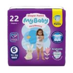 پوشک شورتی کانال دار مای بیبی سایز 6 خیلی بزرگ - تصویر 2